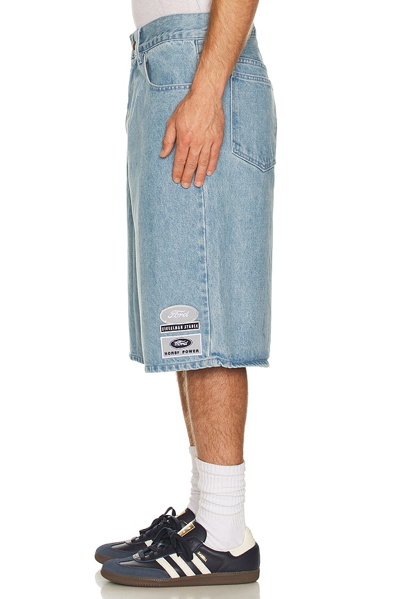 view 2 of 6 SHORTS DE MEZCLILLA in Blue Indigo