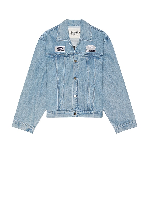 view 2 of 5 BLOUSON EN JEAN in Blue Indigo