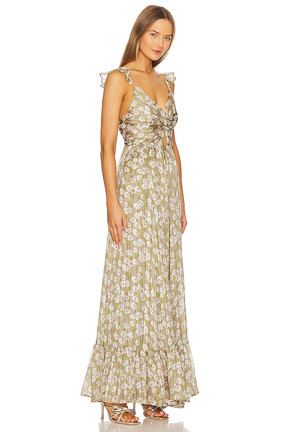 view 2 of 4 ROBE SILVIA in Lime Print