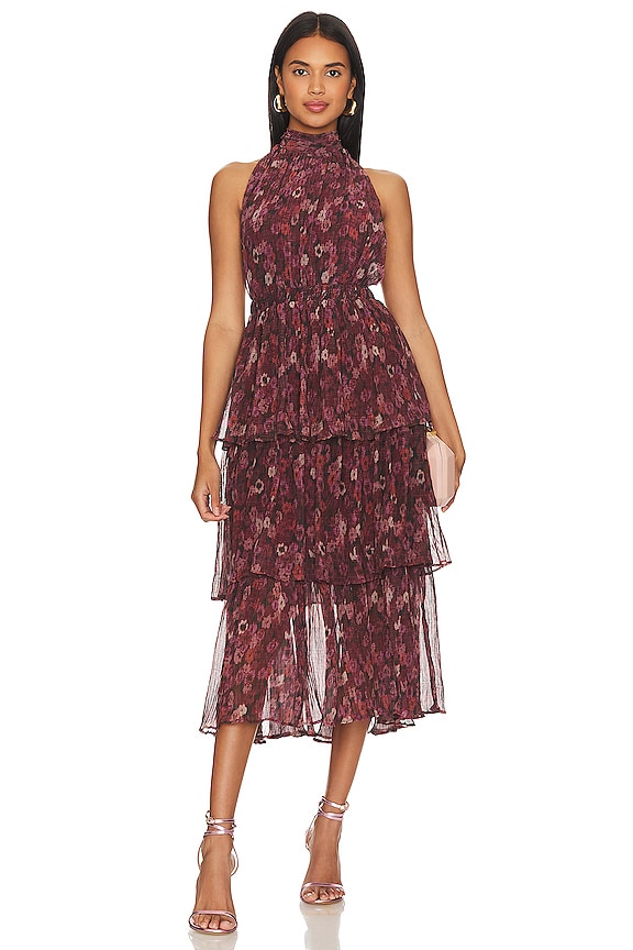 view 1 of 3 MELINDA ドレス in Ruby Print