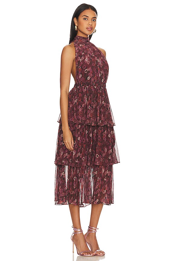 view 2 of 3 MELINDA ドレス in Ruby Print