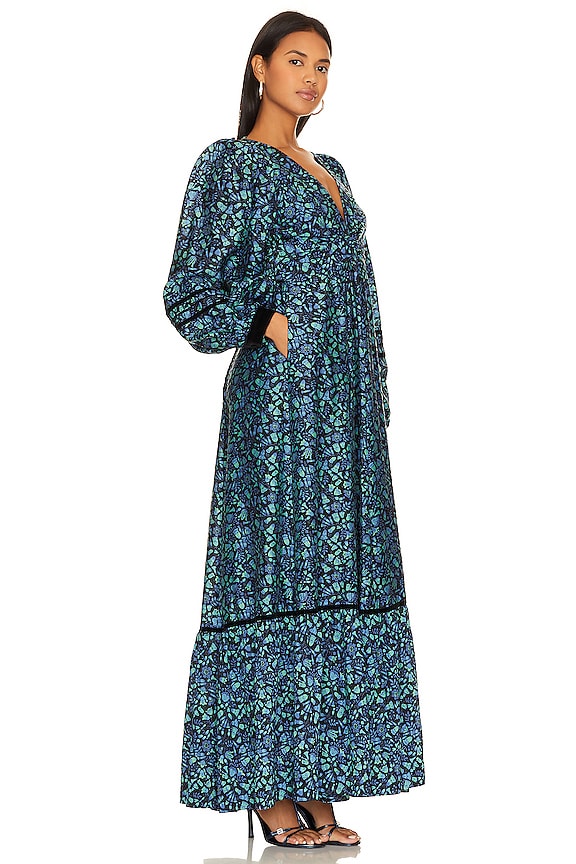 view 2 of 3 ROBE LORAIN in Turquoise Print