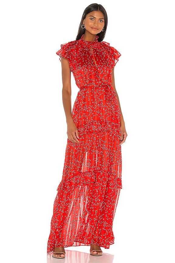 view 2 of 5 Gwen Dress in Red Dot Print