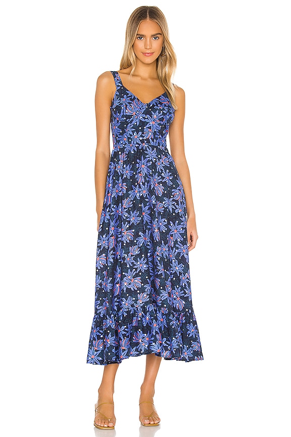 Sabina Musayev Bliss Dress in Blue Floral | REVOLVE