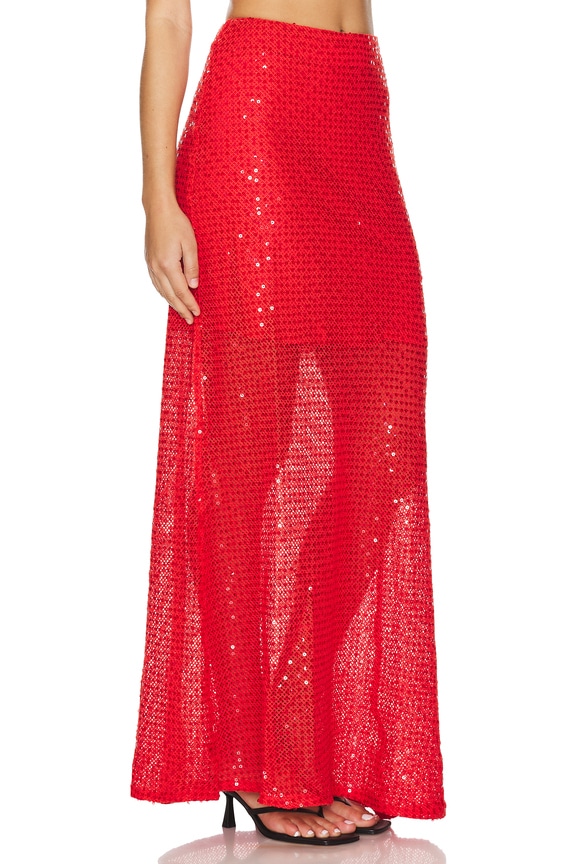 view 2 of 5 Juliana Skirt in Radiant Red