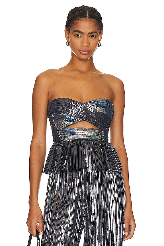 view 2 of 5 Aaron Top in Dark Silver