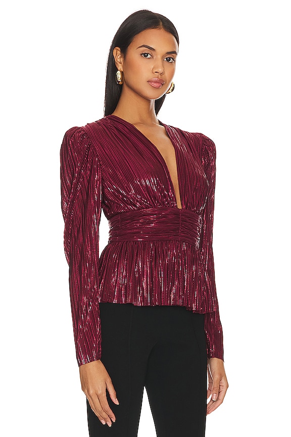 view 2 of 5 Maxim Top in Ruby Wine