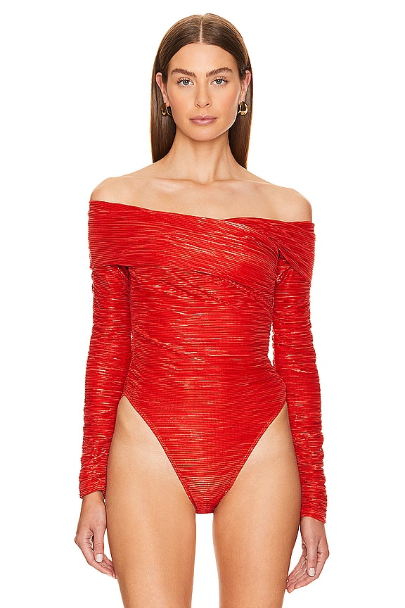 view 2 of 6 Ivan Bodysuit in Radiant Red