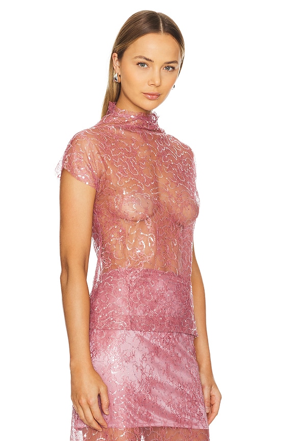 view 2 of 5 Kale Top in Dusty Rose