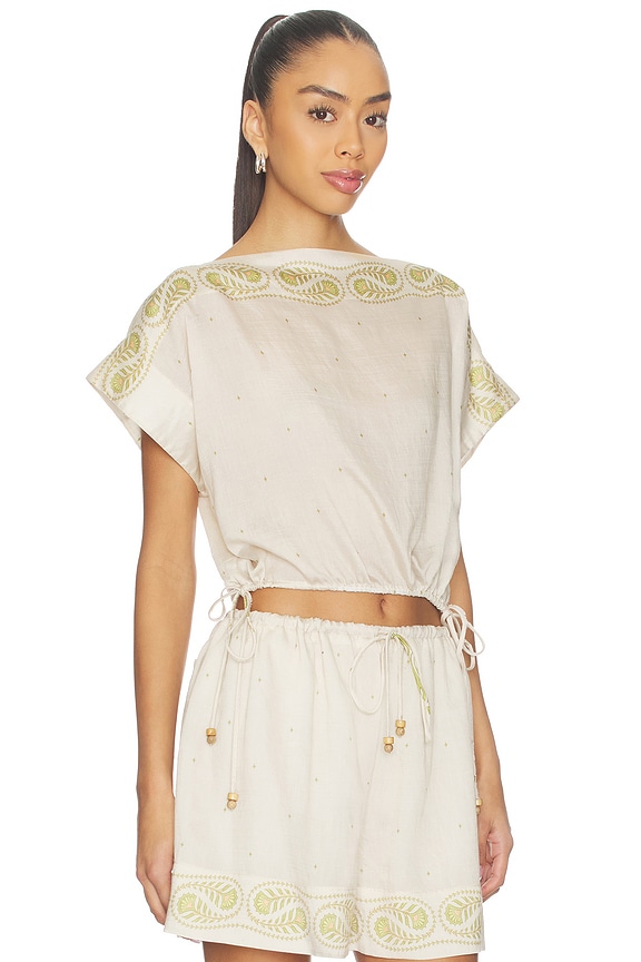 view 2 of 4 Aura Top in Off-white Print