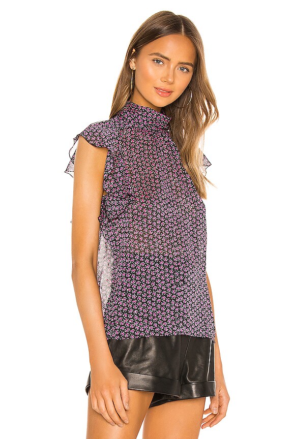 view 2 of 5 Malaga Top in Black Print