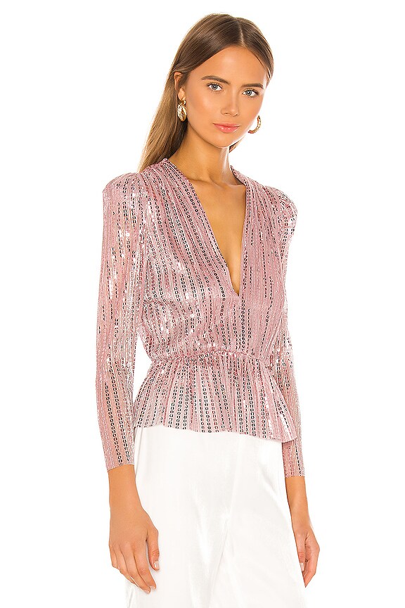 view 2 of 5 Saint Top in Rose Sequin