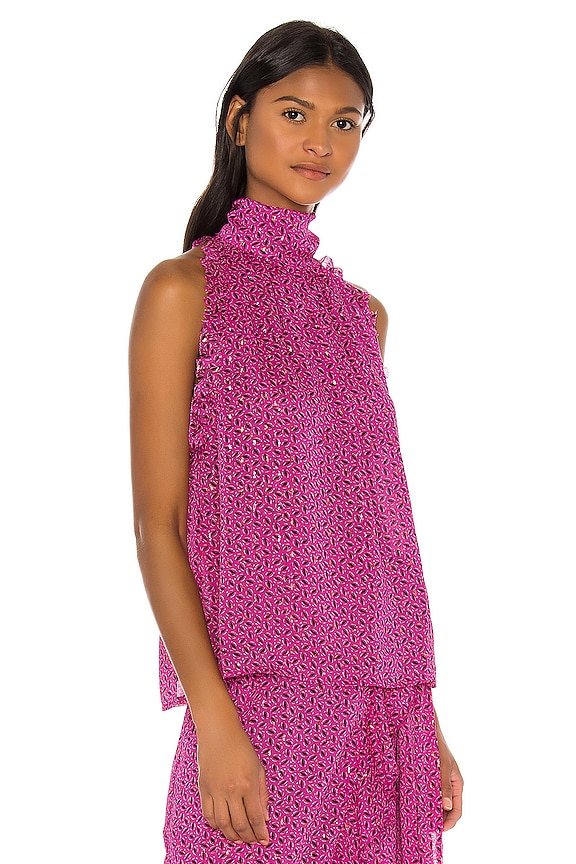 view 2 of 5 Celia Top in Pink Print