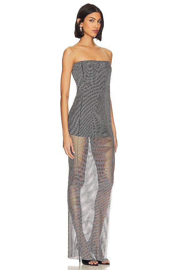 view 2 of 4 Maxi Dress With Open Shoulders in Black