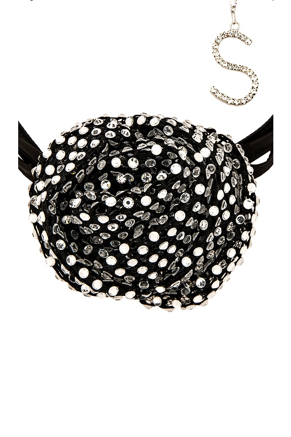 view 2 of 2 Small Rose Choker in Black