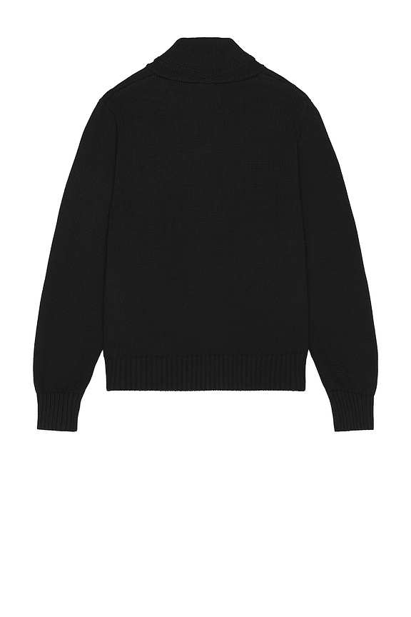 view 2 of 4 Zip Front Sweater in Black