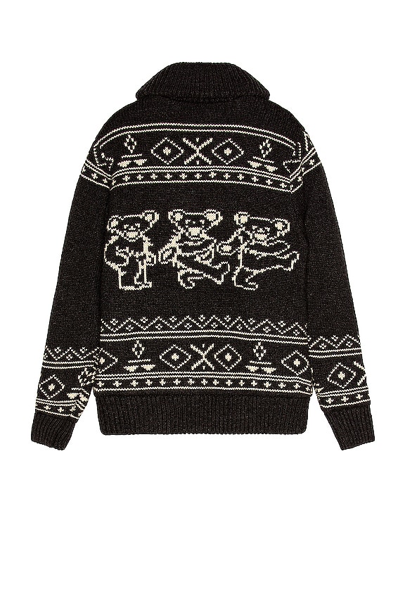 view 2 of 3 PULL GRATEFUL DEAD DANCING BEAR in Heather Black