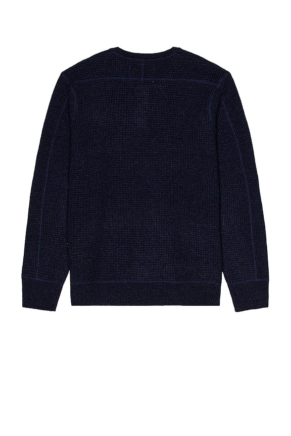 view 2 of 3 Button Henley Sweater in Navy