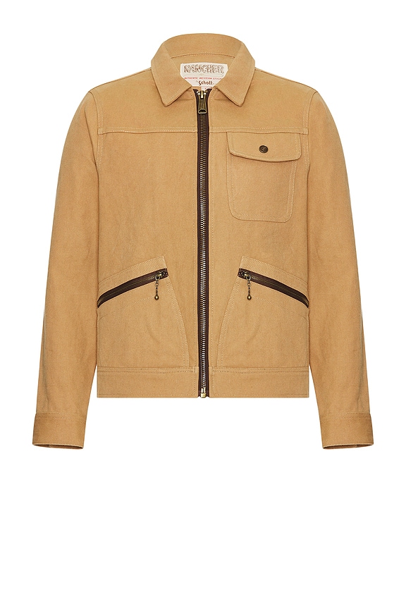 view 2 of 3 Unlined Utility Jacket in Tobacco