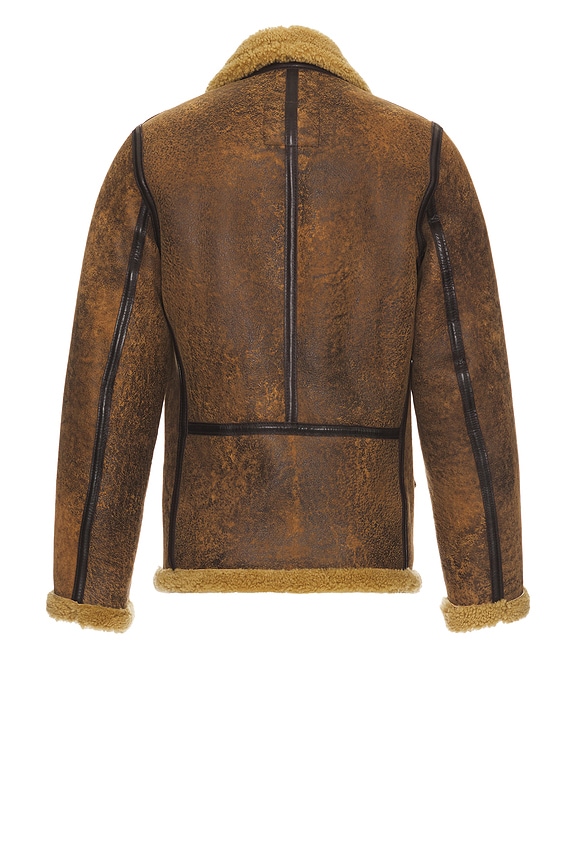 view 2 of 4 Sheepskin Jacket in Antique Brown