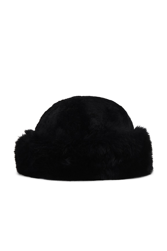 view 2 of 3 Harper Fur Hat in Black