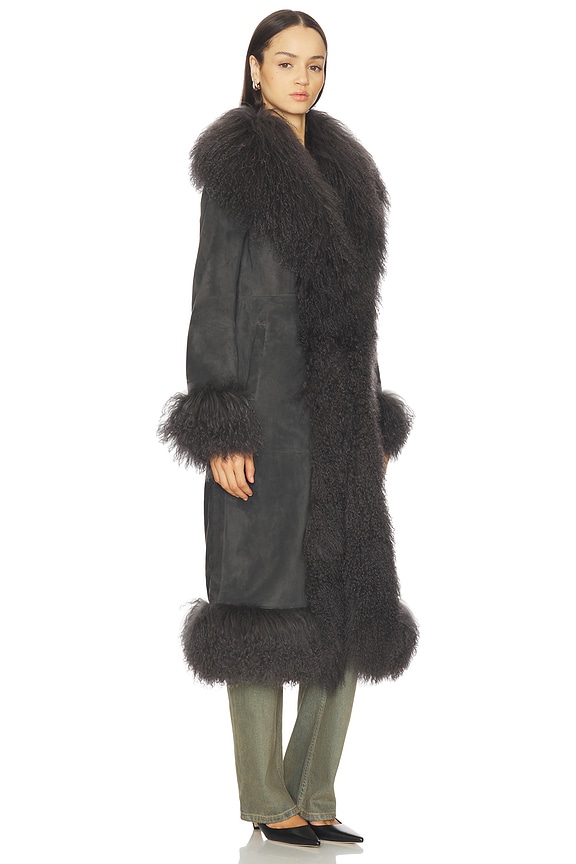 Dorothy Suede Maxi Coat