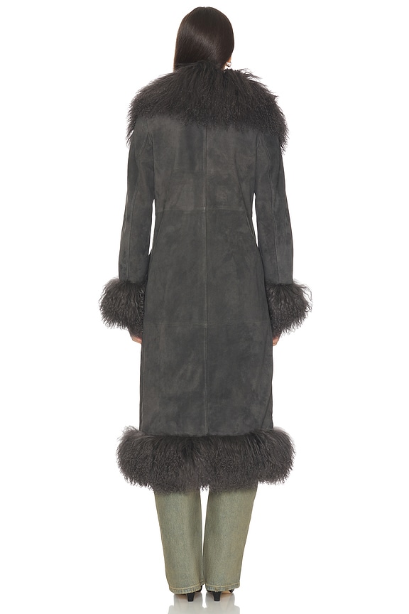 Dorothy Suede Maxi Coat