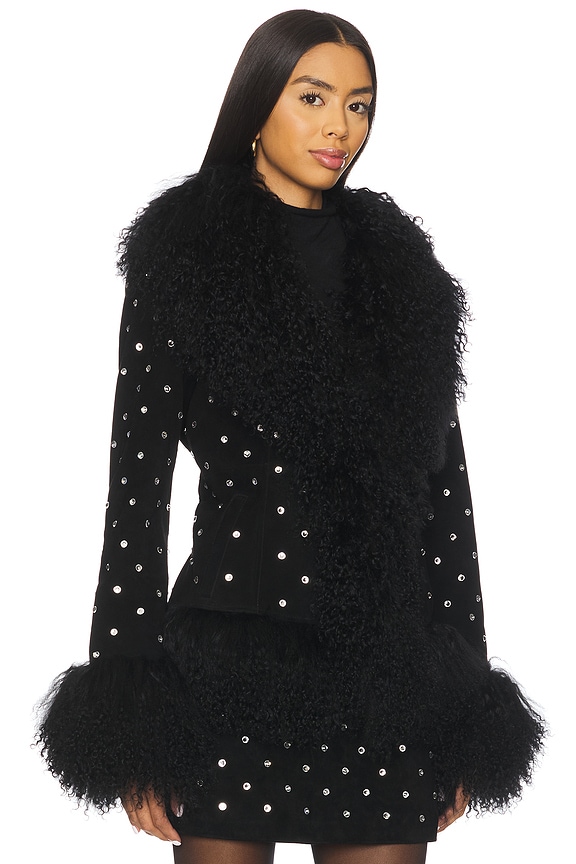 view 2 of 5 ПАЛЬТО DOROTHY in Black & Crystal Embellishments