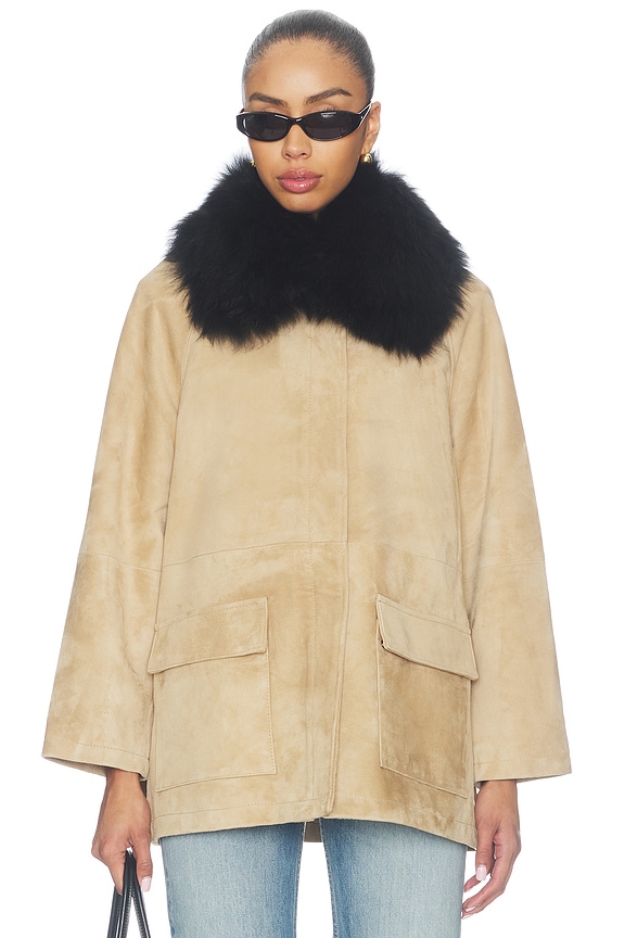 view 2 of 5 Raegan Suede Feild Jacket in Hazelnut