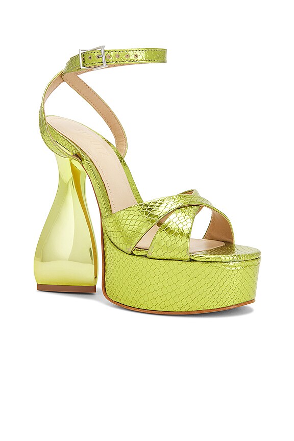 view 2 of 5 SANDALES BIANCA in Green Yellow