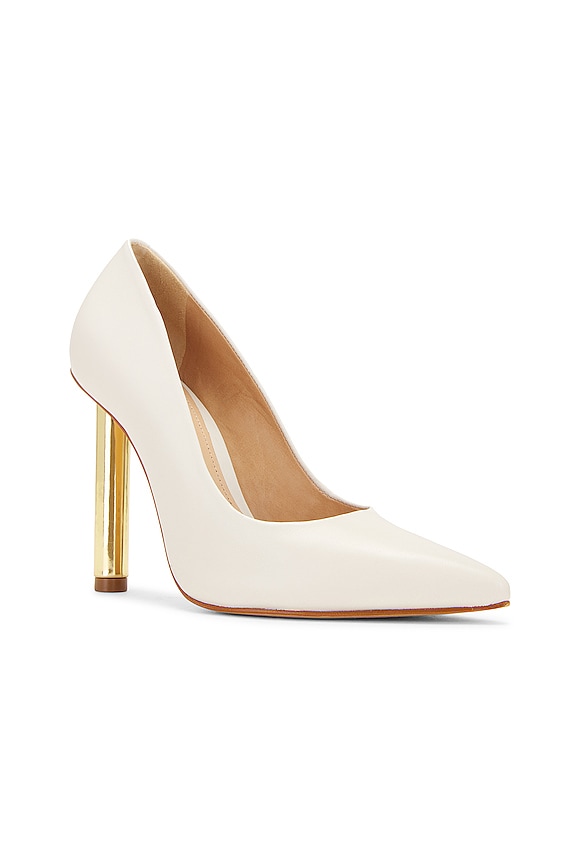 view 2 of 5 ТУФЛИ НА КАБЛУКЕ TYRA in Pearl