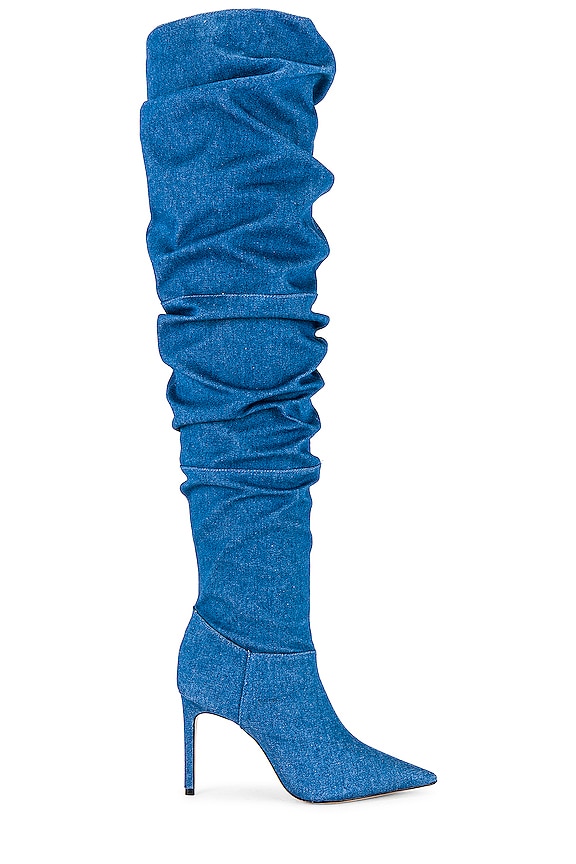 Schutz Ashlee Over the Knee Boot in Blue | REVOLVE