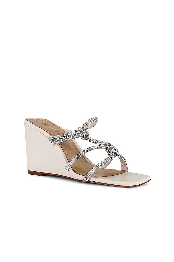 view 2 of 5 Lauryn Wedge Sandal in Cristal & Pearl