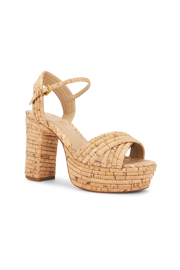 view 2 of 5 Latifah Platform Sandal in Natural