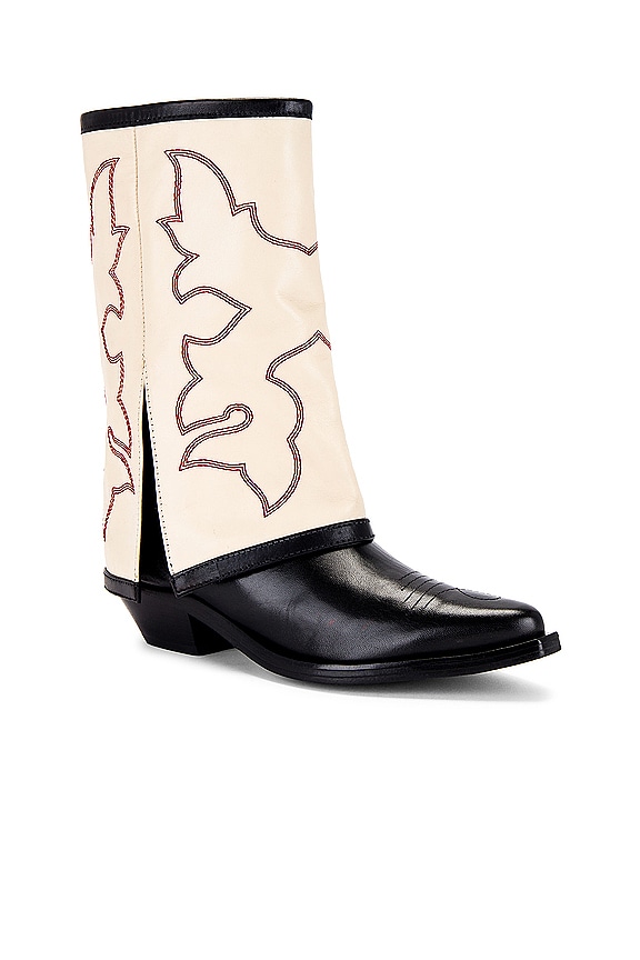 view 2 of 5 x REVOLVE Clay West Boot in Black, Off White, & Fire Flame