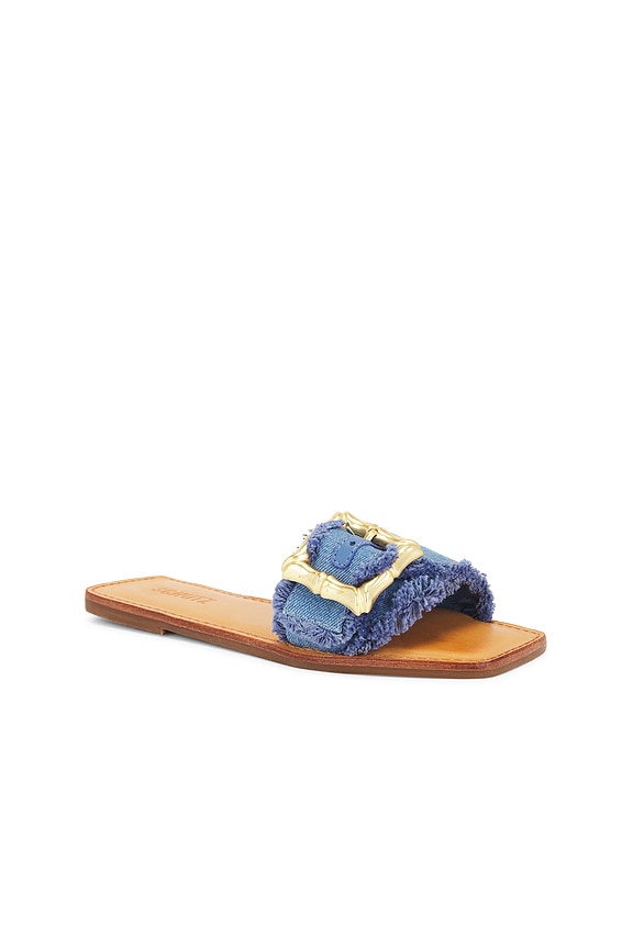view 2 of 5 Enola Flat Sandal in Azul & Summer Jeans