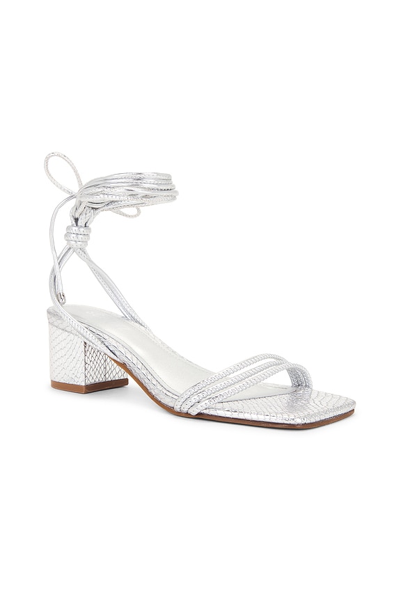 view 2 of 5 Thea Block Sandal in Silver