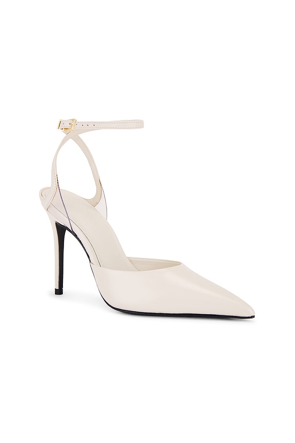 view 2 of 5 Skye Pump in Pearl & Transparente