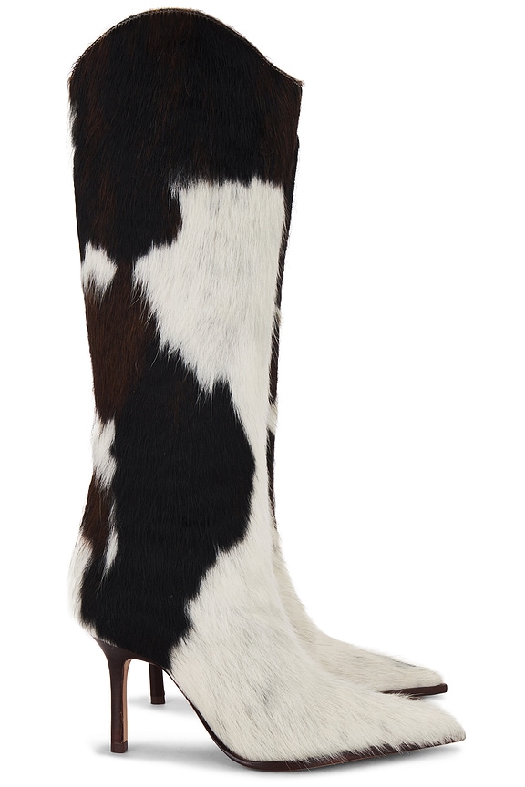 view 2 of 5 Maryana Calf Hair Boots in Brown