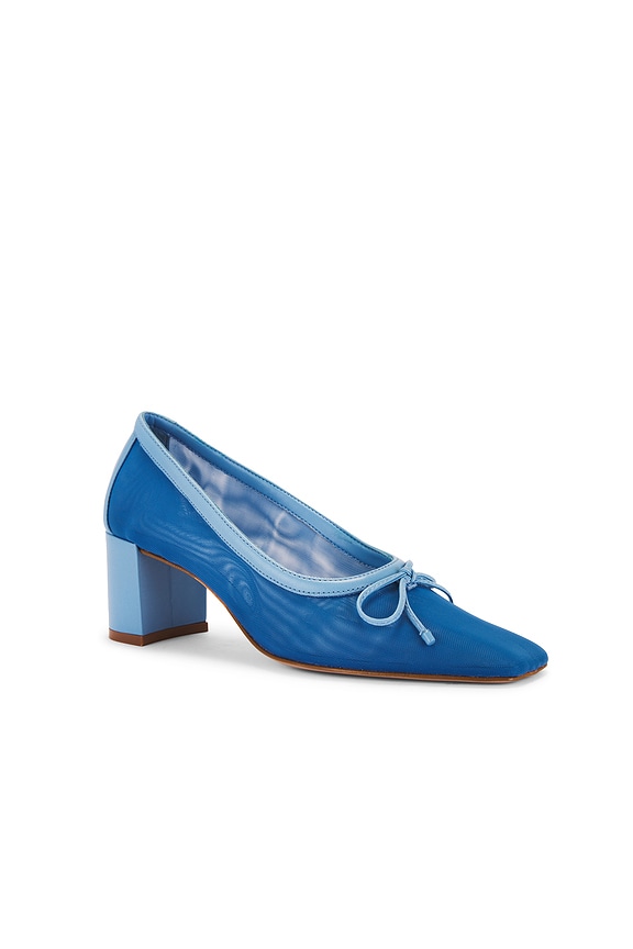 view 2 of 5 Arissa Block Mesh Pump in Riviera Blue