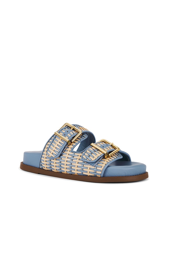 view 2 of 5 Naomi Sandal in Bege & Sky Blue