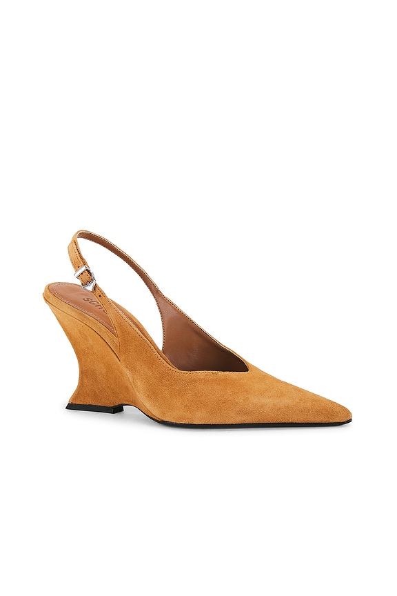 view 2 of 5 Siena Buckle Slingback Pump in Wood