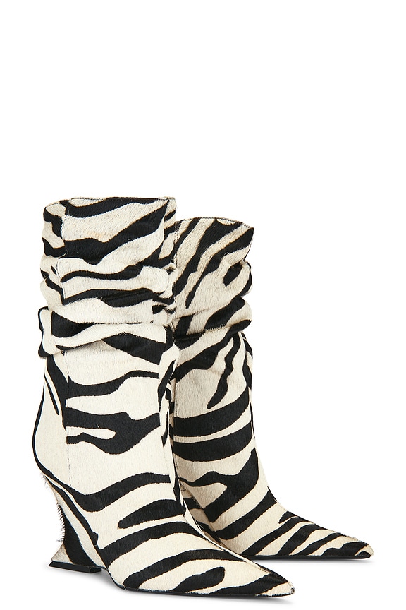 view 2 of 5 Siena Slouch Boot in Zebra Print