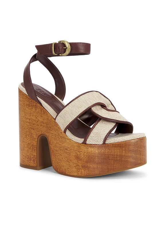view 2 of 5 Rita Cutout Sandal in Root Brown