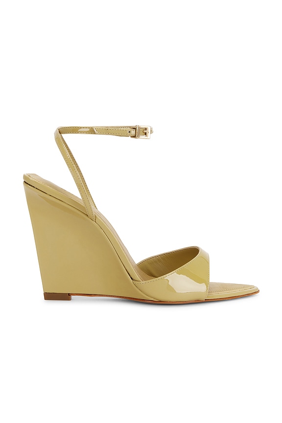 view 1 of 5 Elodie Wedge Sandal in Ecru Olive