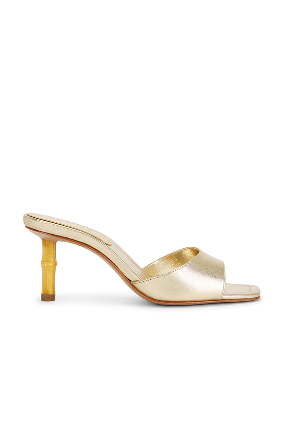 view 1 of 5 Leena Bamboo Sandal in Platina