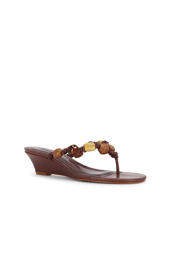 view 2 of 5 x REVOLVE Sapphire Wedge Sandal in Root Brown