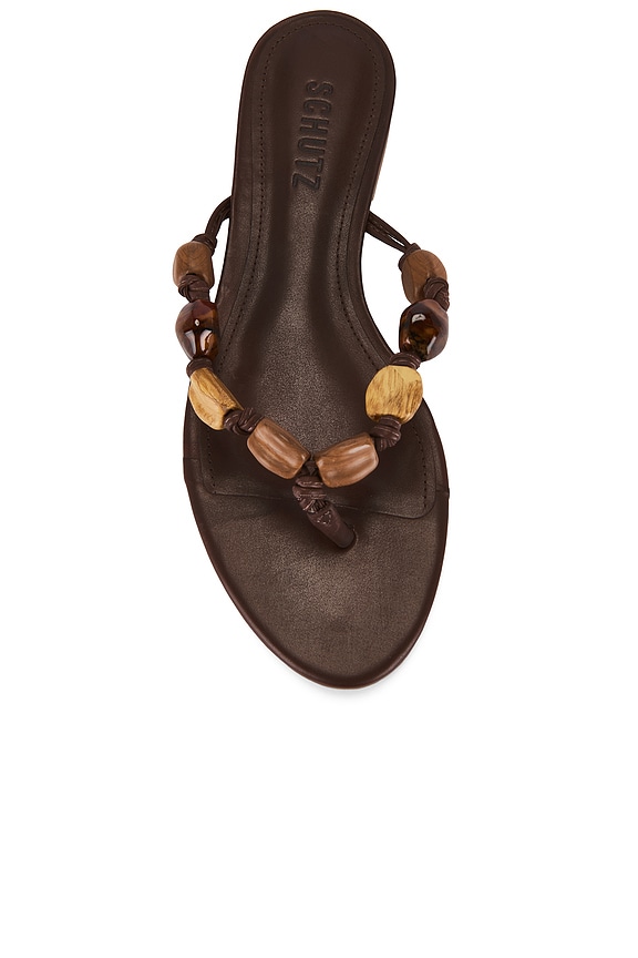 Schutz SANDALE SAPPHIRE in Root Brown