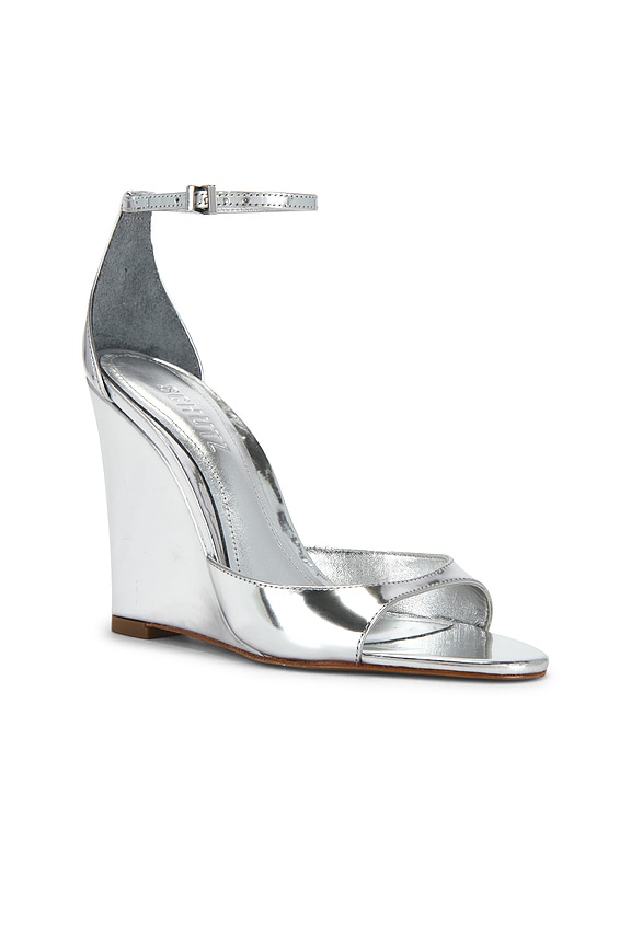 view 2 of 5 SANDALIA SCARLETT WEDGE in Prata