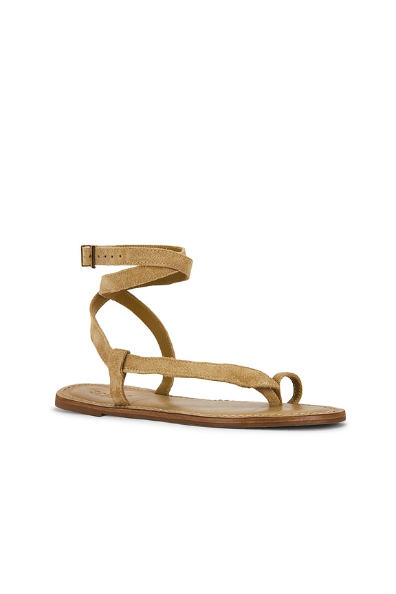 view 2 of 5 Cleo Flat Sandal in Ecru Olive